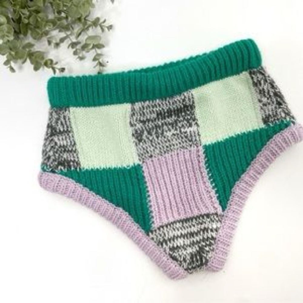 For Love And Lemons Pastel Patchwork Finley Shorts - Picture 4 of 4